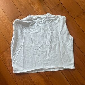 Boxy square puffy sleeve shirt size s